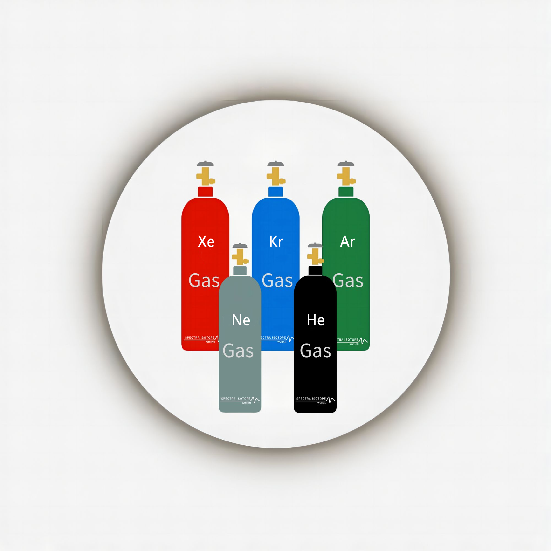 Isotope rare gases